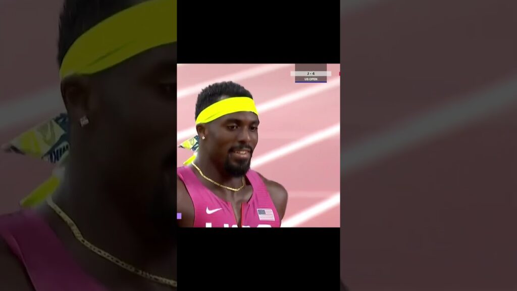 🤫 Quand Bednarek et Tebogo se toisent dans la dernière ligne droite #shorts #shortsvideo #athletics