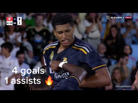 jude bellingham all 4 goals and assist for real madrid so far