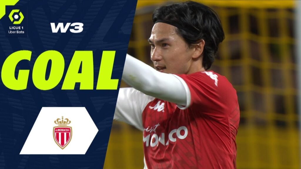 Goal Takumi MINAMINO (27' - ASM) FC NANTES - AS MONACO (3-3) 23/24