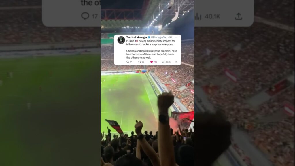 Christian Pulisic 🇺🇸 immediate impact at AC Milan 🇮🇹🙌