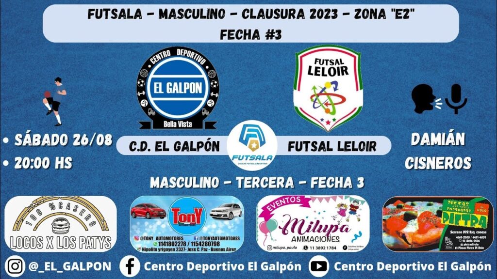 Masculino - Clausura F°3 | El Galpón - Leloir [TERCERA]
