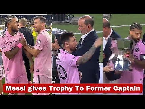 Messi Gives Captaincy To Yedlin To Lift Trophy
