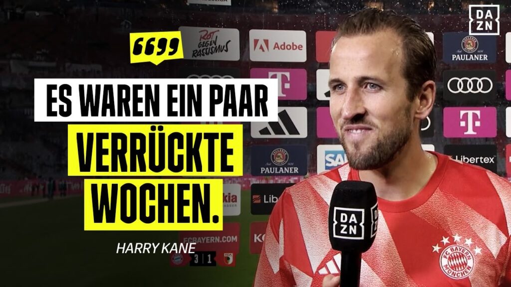 Harry Kane über seine erste Zeit bei Bayern und persönliche Highlights 🫶🏼 l DAZN-Interview Harry Kane über seine erste Zeit bei Bayern und persönliche Highlights 🫶🏼 l DAZN-Interview