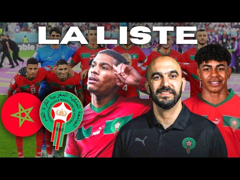 🇲🇦LA LISTE DE REGRAGUI pour affronter le Libéria et le Burkina Faso