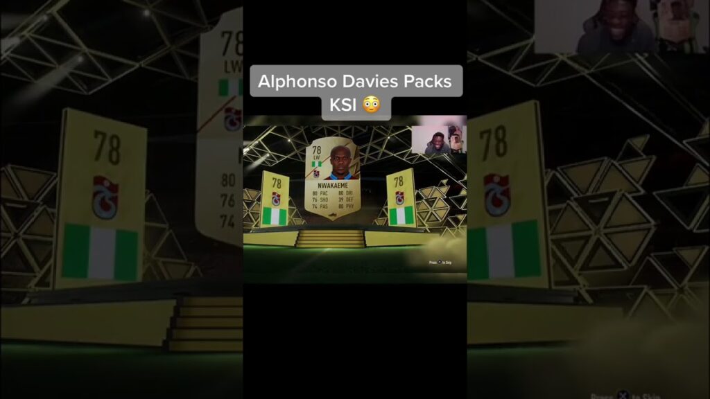 Alphonso Davies PACKS Ksi..😂😂
