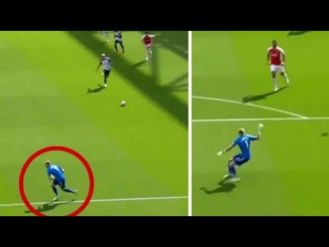 Aaron Ramsdale mistake gives Fulham lead over Arsenal #arsenal #fulham #primierleague #football