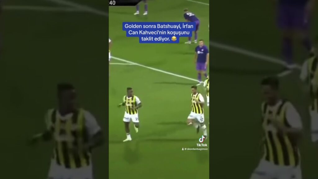 Golden sonra Batshuayi, İrfan Can Kahveci'nin koşuşunu taklit ediyor. 😂 #irfancankahveci #batshuayi
