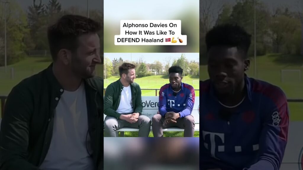 Davies on how it was like to DEFEND Erling Haaland 🇳🇴💪🍗 @Alphonso Davies