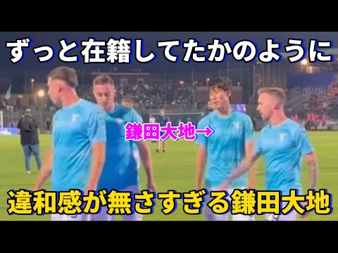 今までラツィオに居たかのように違和感がなく混ざっている鎌田大地！！