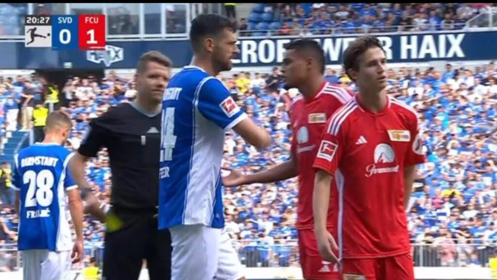 Brenden Aaronson red Card, Darmstadt vs Union Berlin (1-4) All Goals and Extended Highlights.