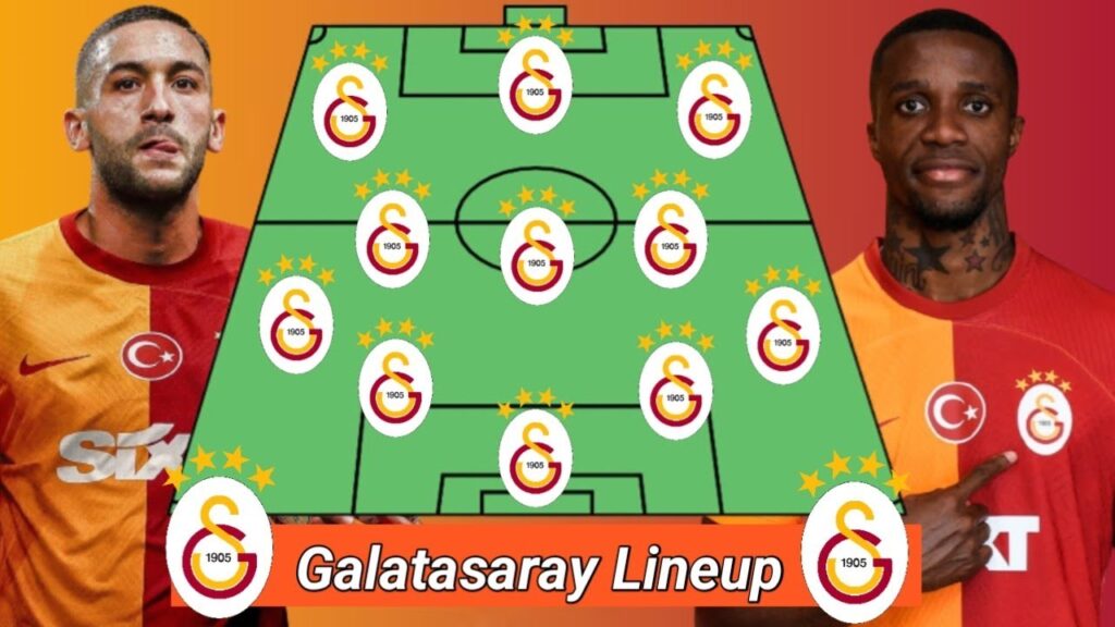 Galatasaray.Sk Dream Starting lineup with Hakim ziyech Wilfried Zaha 🔥🥶