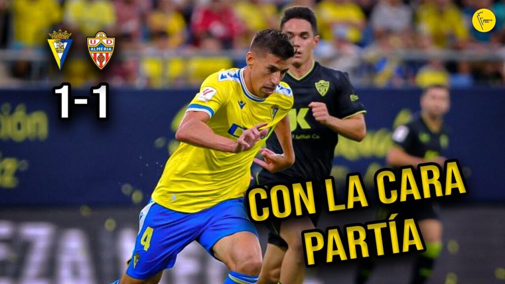 Con la cara partia  (Cádiz CF 1 - 1 UD Almería Jornada 3) | LaLiga 23/24 | Amarillo y azul