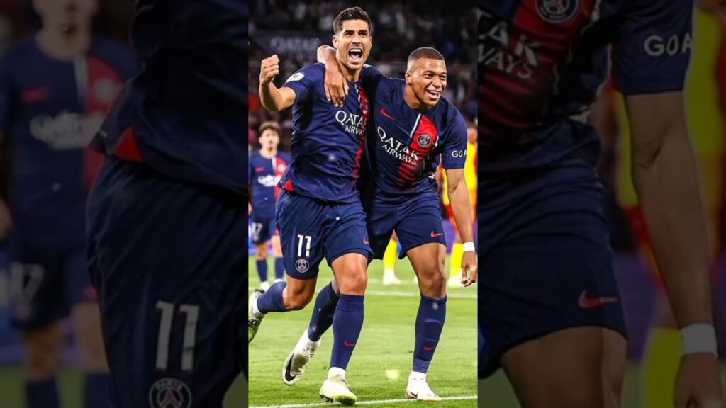 Marco Asensio scored his first PSG goal #football #youtubeshorts #youtube #trendingshorts #trending
