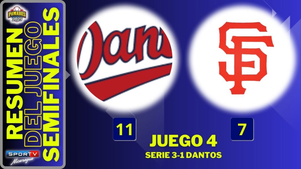 RESUMEN Juego 4 Semifinal Dantos vs Fieras del San Fernando 27 08 2023 POMARES