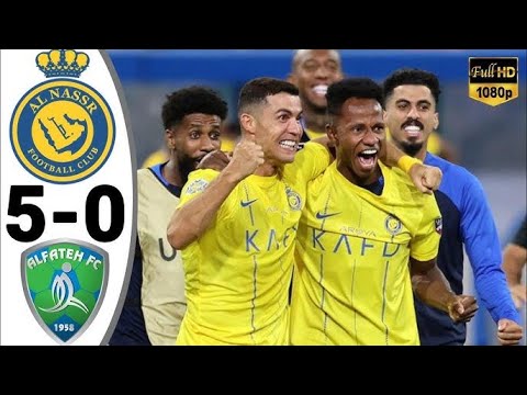 Al Fateh vs Al Nassr 0-5 Full Match Highlights SPL 2023 Cristiano Ronaldo Hat Trick
