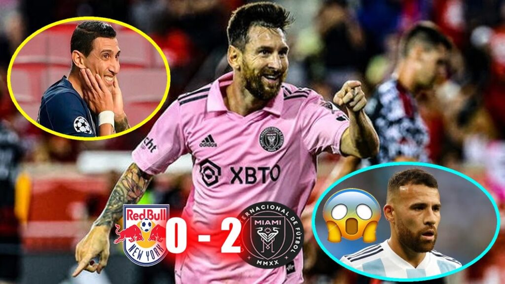 😱 ASÍ REACCIONÓ EL FIDEO DI MARIA Y EL VIKINGO OTAMENDI A GOLAZO DE MESSI | NYRB 0 - 2 INTER MIAMI 🔥