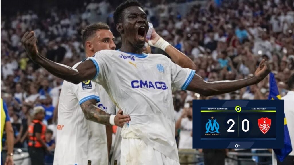 ⚽️ BUT D'ISMAÏLA SARR !!! 🔵⚪️MARSEILLE  2-0  BREST