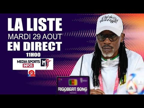 Le Replay de la conférence de presse de Rigobert Song