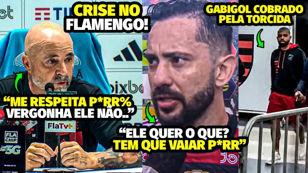 VEXAME! SAMPAOLI SE IRRITA E DISCORDA DE EVERTON RIBEIRO APÓS FLAMENGO NÃO VENCER RESERVAS DO INTER