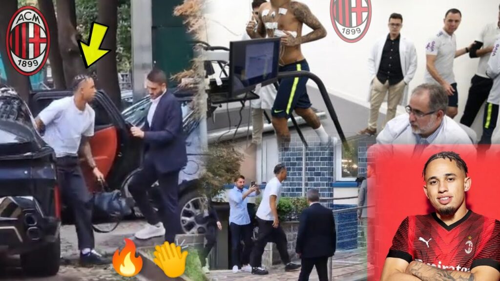Noah Okafor AC Milan medicals 🔥, new AC Milan forward arrives for Medicals in Milan | Transfer news