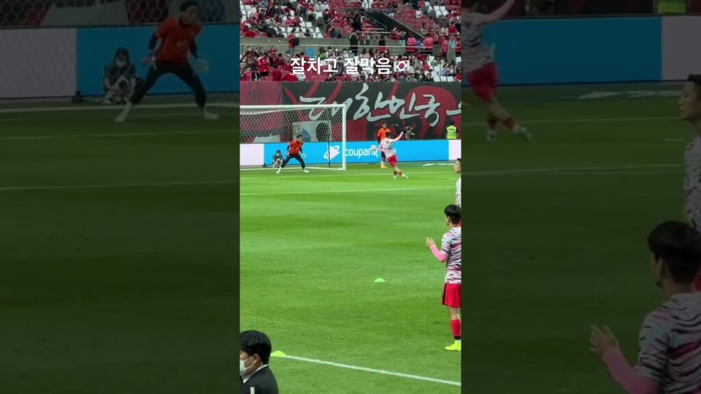 손흥민의 발리,김승규의 선방! #손흥민 #sonheungmin #korea #김승규 #football #직캠 #직관 #shorts #한국