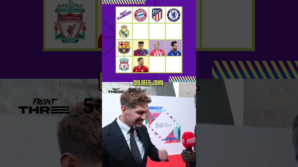 FOOTBALL TIC TAC TOE: JOHN STONES vs JUWON ⚔️ #shorts @The_PFA