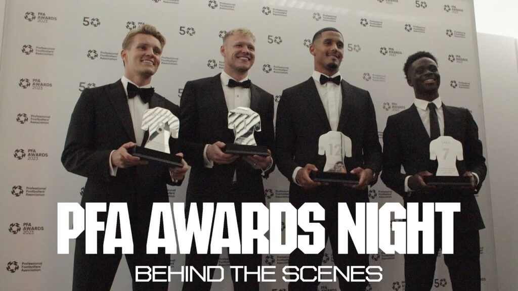 Arsenal at the PFA Awards | Behind the scenes with Saka, Odegaard, Saliba and Ramsdale