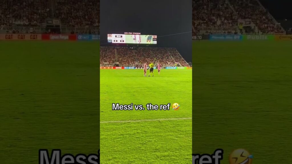 The referee was *very* intent on where he took the free-kick 💀