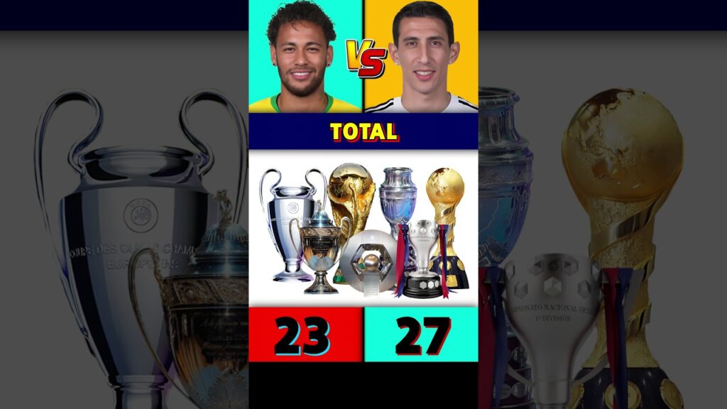 Neymar Vs Angel Di Maria All Trophies & Awards 🏆🏆