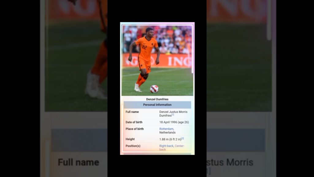 biography of  Denzel Dumfries || #fifaworldcup || #football