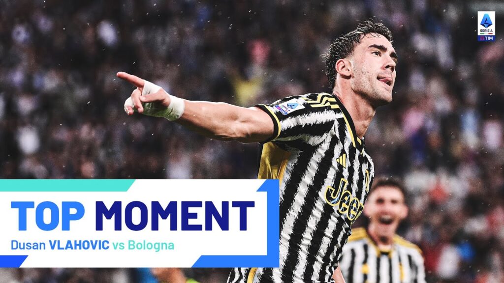 A wonderfully placed header by Dusan Vlahovic | Top Moment | Juventus-Bologna | Serie A 2023/24