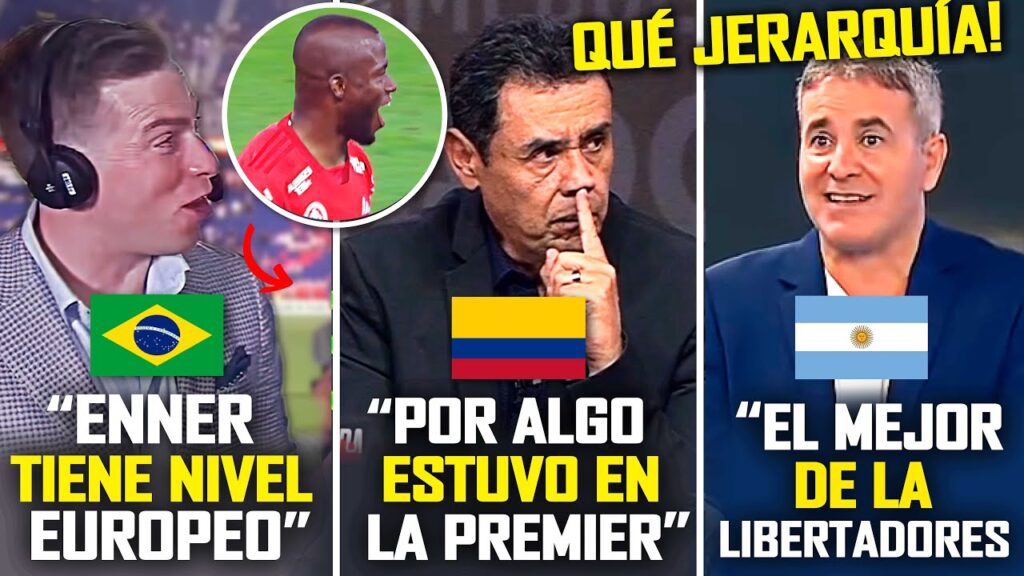 ASÍ REACCIONÓ SUDAMÉRICA al DOBLETE de ENNER VALENCIA en copa LIBERTADORES