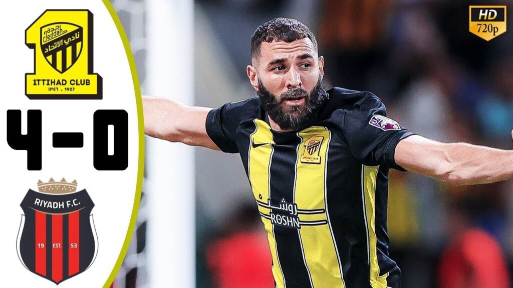 BENZEMA DECIDED | Al Riyadh vs Al Ittihad 0-4 | Benzema Magic Match And Goal | Highlights