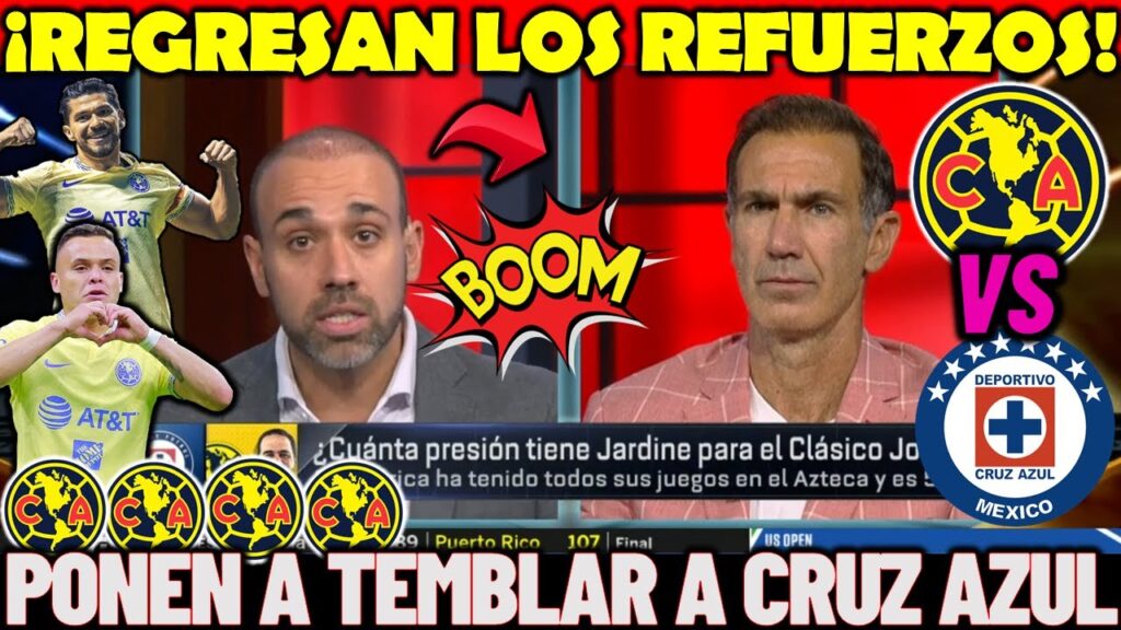 ✅🤩 ¡Llegan los REFUERZOS al América! | Regresan Cabecita y Henry Martín | TIEMBLA Cruz Azul