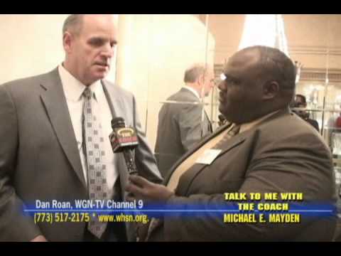 DAN ROAN, WGN-TV CHANNEL 9 & COACH MAYDEN