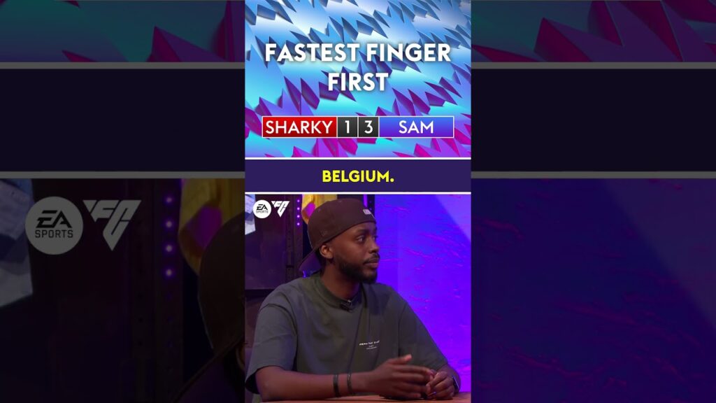 SHARKY VS SAM OBASEKI | FASTEST FINGER FIRST #saturdaysocial #premierleague #skysports #shorts