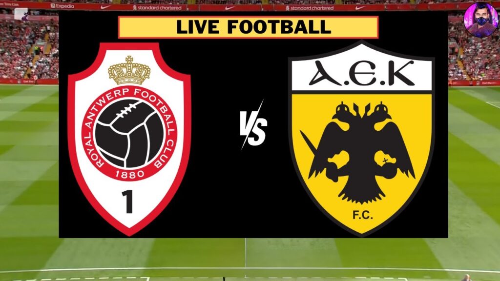 AEK Athens vs Royal Antwerp Live | Champions League 23/24 | Full Match Today