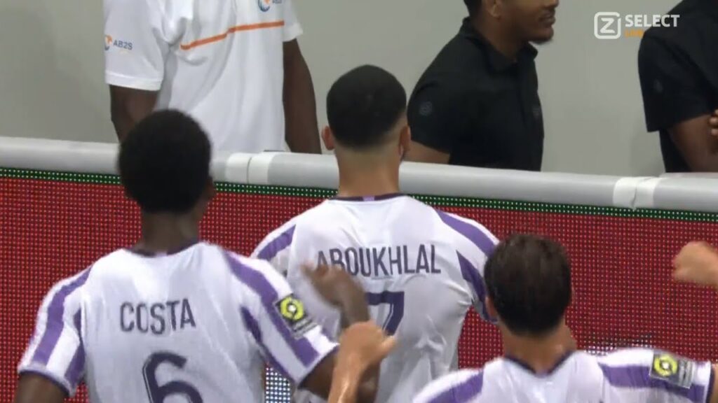 Zakaria Aboukhlal Goal,Toulouse vs PSG (1-1) Tous les buts et les faits saillants prolongés