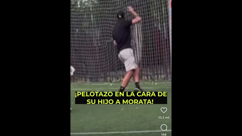 MORATA | SU HIJO PEGA UN PELOTAZO EN TODA LA CARA | Diario AS