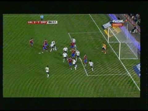 Valencia 3 Real Zaragoza 1 08/11/09  Gol anulado  a Babic