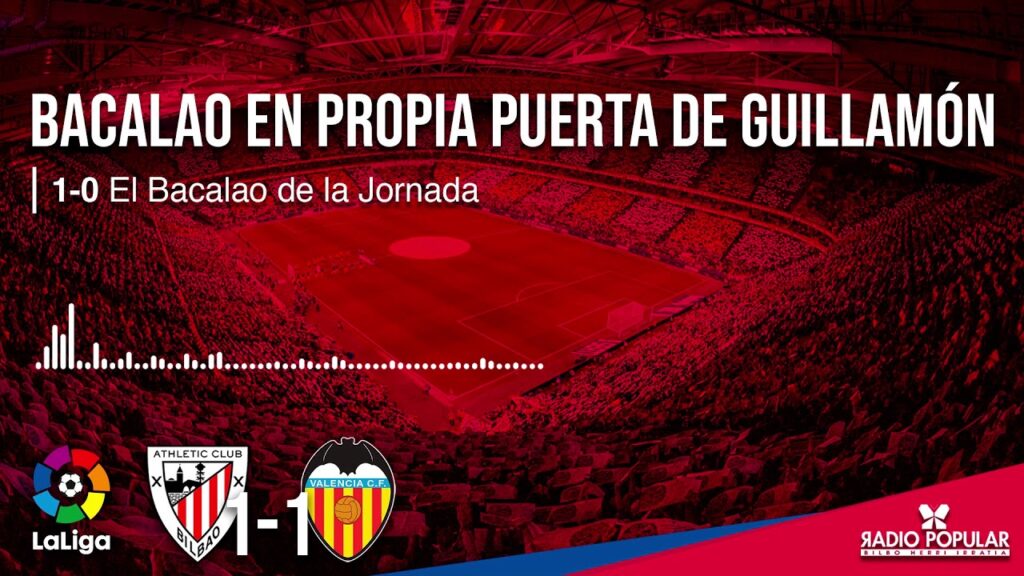 BACALAO EN PROPIA PUERTA DE HUGO GUILLAMÓN | ATHLETIC CLUB 1 - 1 VALENCIA CF