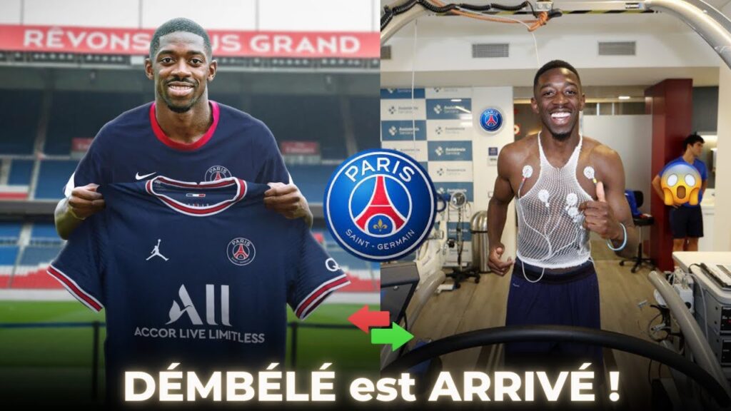Ousmane Dembele est arrivé au psg pour passer sa visite medicale