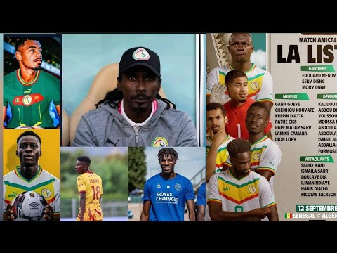 Match amical Sénégal Algérie: Une liste de 25 joueurs dont deux novices, Aliou Cissé sur Habib et..
