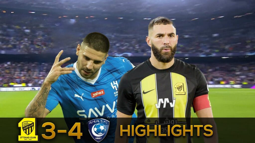 Al Ittihad 3-4 Al Hilal - Mitrovic 3 Goals - All Goals & Highlights | 2023