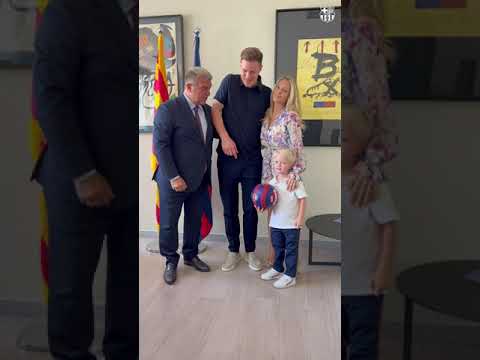 Special day for the Ter Stegen family 🥰🔵🔴 #shorts #fcbarcelona
