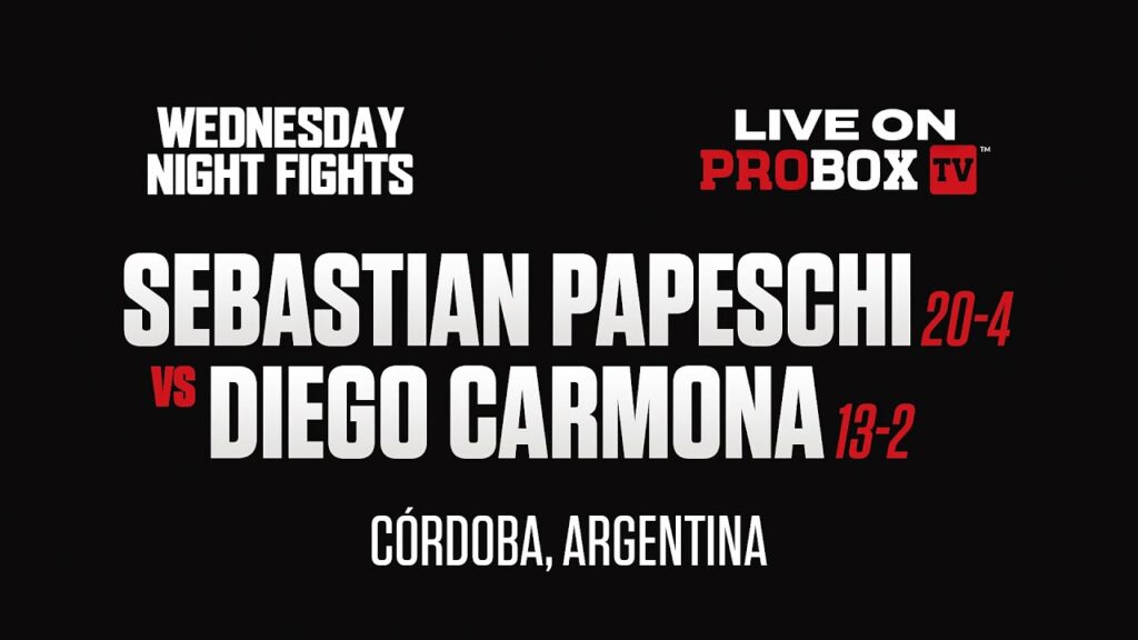 EPIC Showdown: Sebastian Papeschi vs. Diego Carmona | Wednesday Night Boxing Battle 2023 EPIC Showdown: Sebastian Papeschi vs. Diego Carmona | Wednesday Night Boxing Battle 2023
