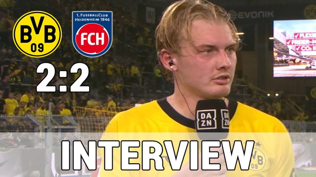Julian Brandt: ,,Solche Tore brechen uns das Genick!" Interview | Borussia Dortmund 2:2 Heidenheim