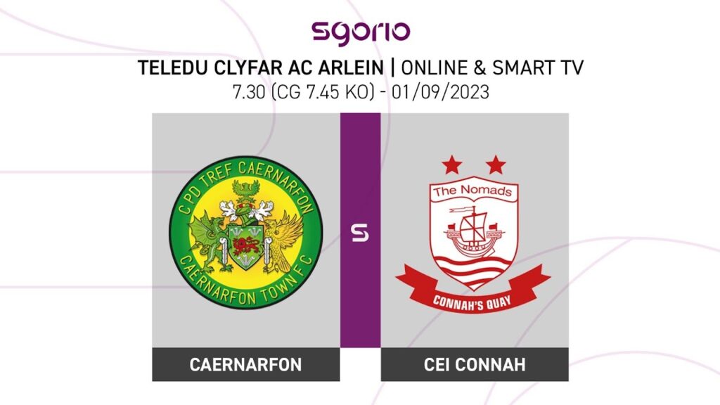 LIVE FOOTBALL: Caernarfon v Connah's Quay | JD Cymru Premier | English Commentary