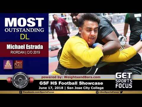 C/O 2019 Michael Estrada - MOST OUTSTANDING DT | GSF HS Football Showcase