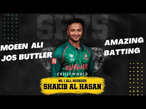 shakib al hassan moeen ali  jos buttlet and  other player amazing   batting #gar cricket sport